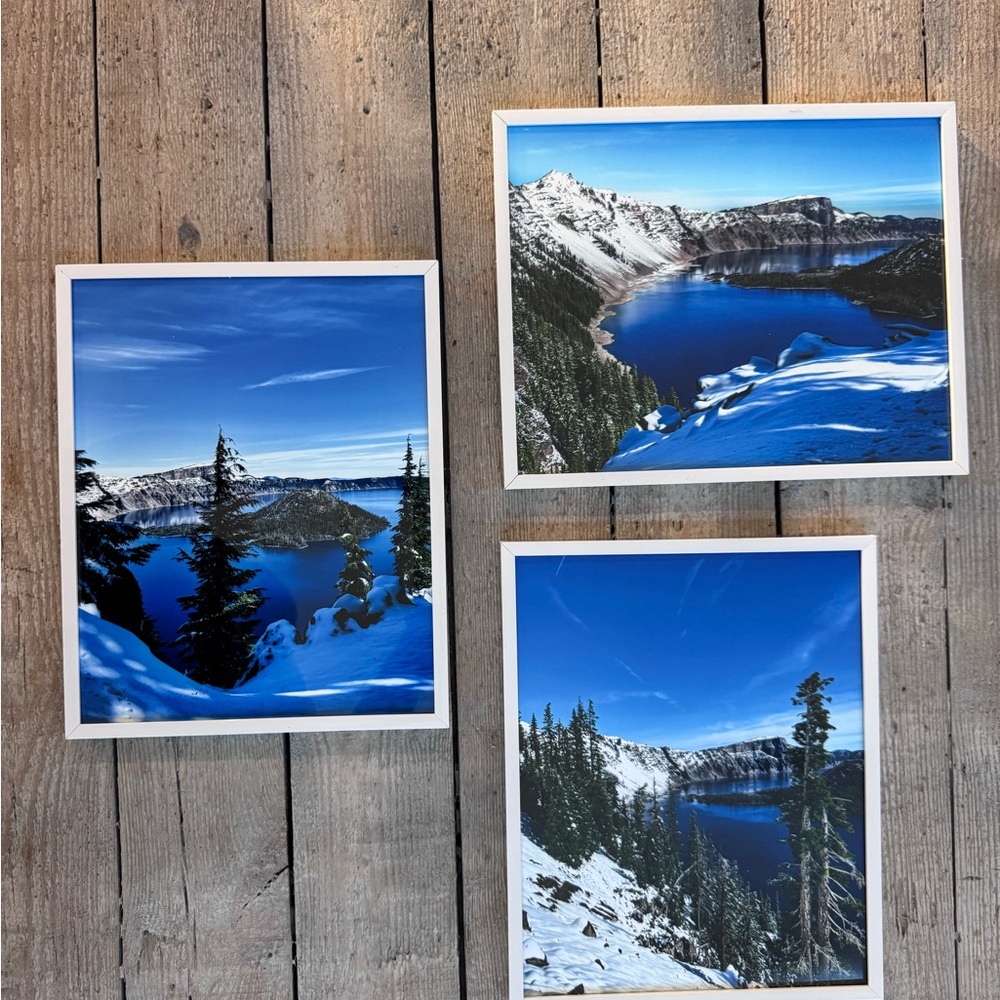 Framed Crater  Lake Prints